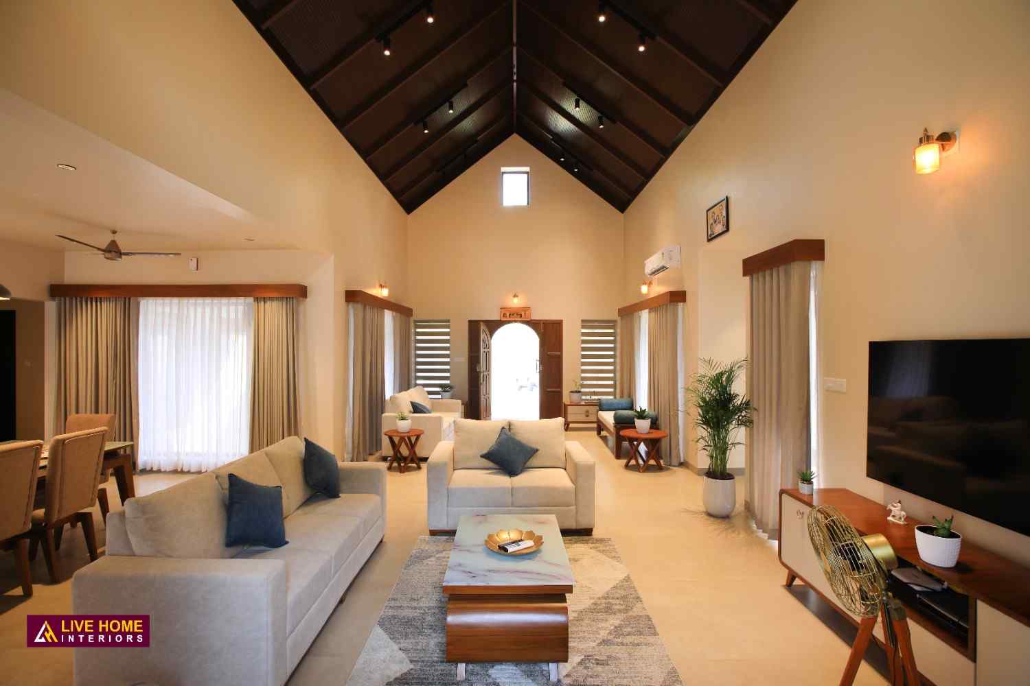 Creating drama and feeling with a tiled bed wall